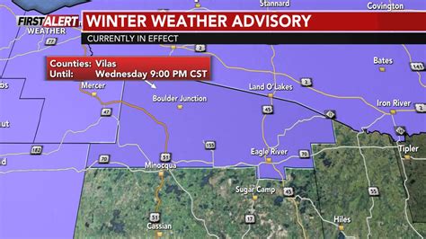 Firstalertweather A Winter Weather Advisory Has Been Issued For Vilas