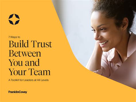 7 Ways Build Trust Between You And Your Team Franklincovey