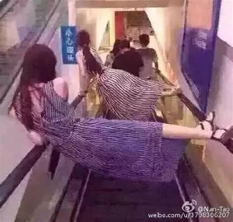 This Is How People Are Riding Escalators In China After A Freak