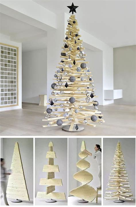 40 Unique Christmas Tree Alternatives Art And Home Weihnachtsbaum