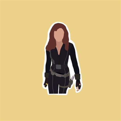Black Widow Sticker Мстители Постер фильма Фильмы