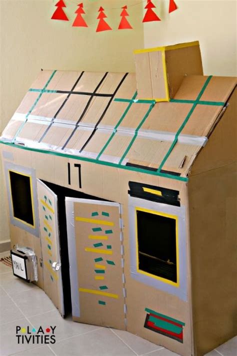 How To Build The Most Simple Cardboard House Cardboard Box Houses