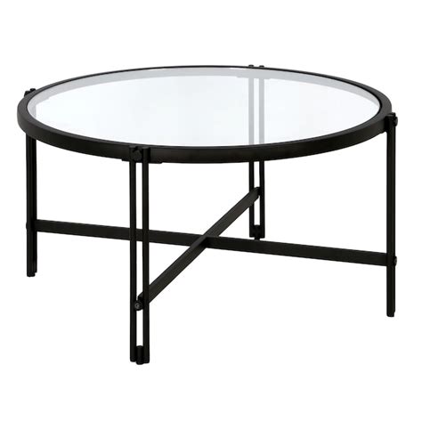 Hailey Home Inez Blackened Bronze Glass Midcentury Coffee Table In The Coffee Tables Department