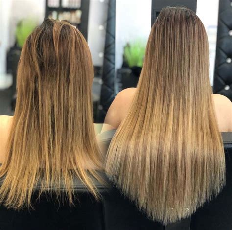 Before And After Hair Extensions Specializing In Fusion Tape In
