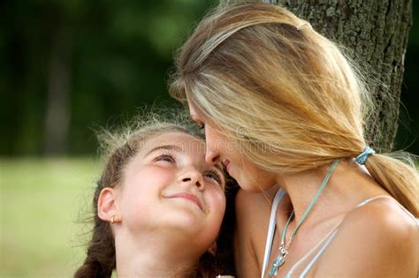 Happy Mom And Daughter Stock Image Image Of Countryside 9004913