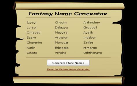 Fantasy Name Generator Chrome Web Store
