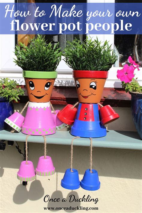 How To Make Your Own Flower Pot Person Terra Cotta Pot Crafts Diy