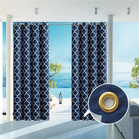 Pro Space Patio Outdoor Curtain Waterproof Panel Uv Protection Top And
