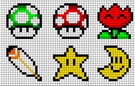 Mario Pixel Art Kiditendance Cour De Récré La Folie Pixel Art
