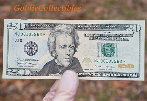 20 Dollar Stern Bill Seltene Zwanzig Dollar Ausgefallene Etsy