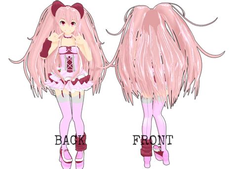 Mmd Rxnxd Oc Strawberry Front And Back View By Rinxneruxd On Deviantart