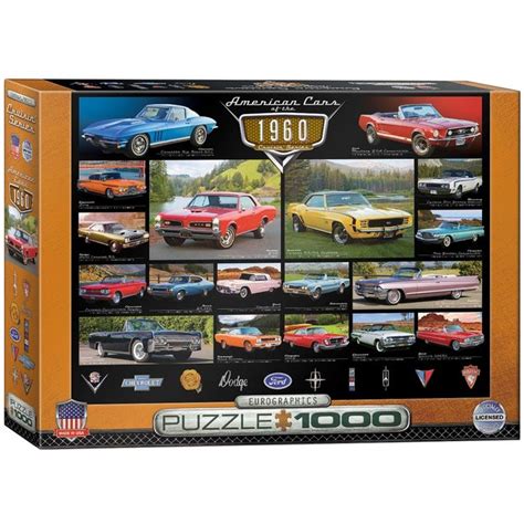 American Cars Of The 1960s 1000 Pieces Eurographics Puzzle