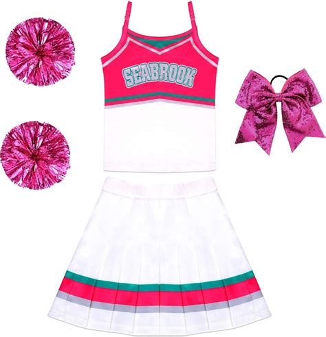 Rongruo Cheerleader Costume For Girls Cute Kids Cheerleader