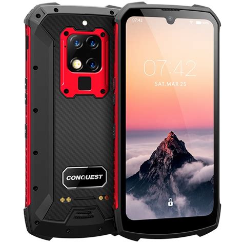 Conquest S16 Ip68 Rugged Mobile Phone 63 Inch Helio P90 Octa Core 8gb