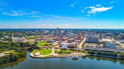 Montgomery Alabama Riverfront Park Skyline Aerial Stock Image Image