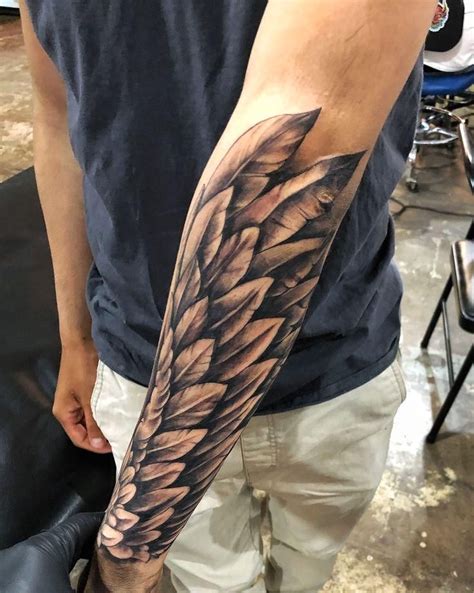 Forearm Angel Wings Tattoo Men Best Tattoo Ideas