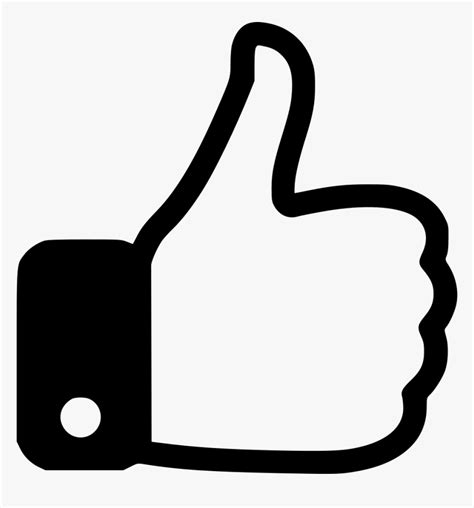 Facebook Like Thumbs Up Round Icon Vector Logo Free C