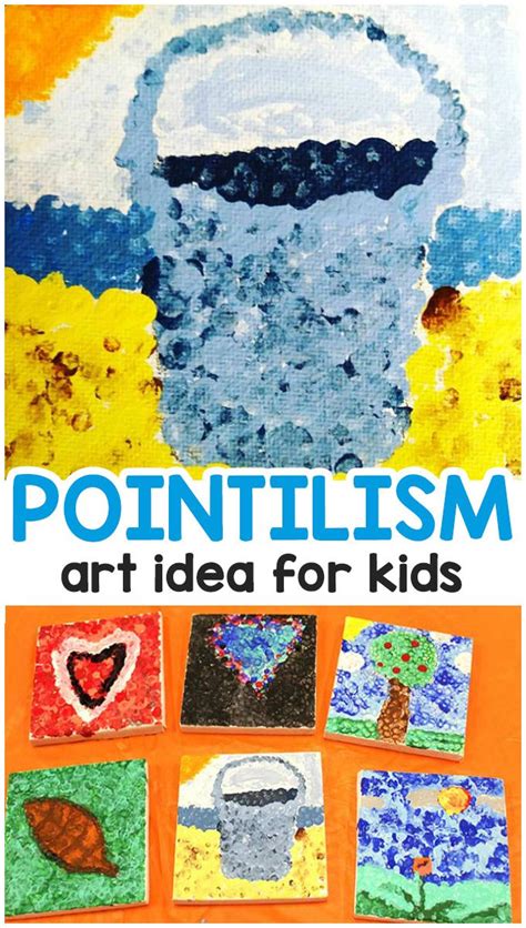 Georges Seurat Pointillism Art Lesson for Kids | Elementary art