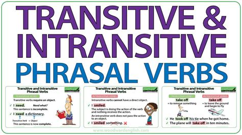 Transitive And Intransitive Phrasal Verbs In English Youtube
