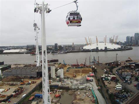 Cable Car Over The Thames Sightseeing Thames River Thames