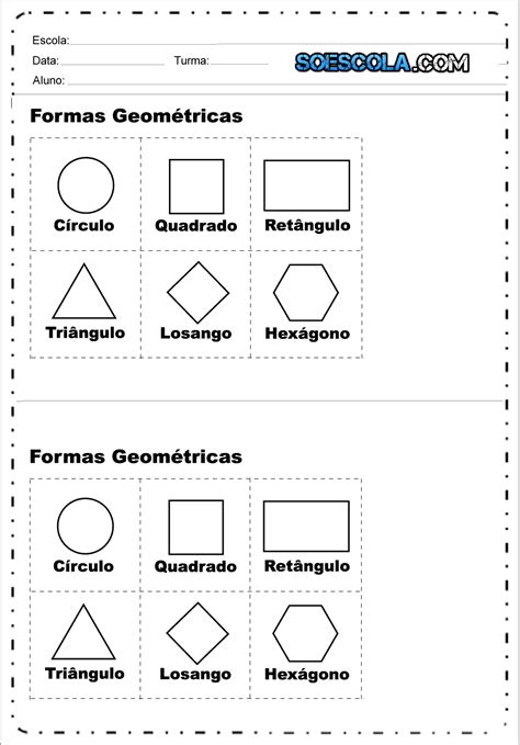Atividades Formas Geométricas Para Imprimir Baixe Em Pdf