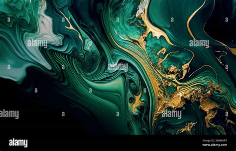 Luxury Abstract Wallpaper Green Marble And Gold Texture Background