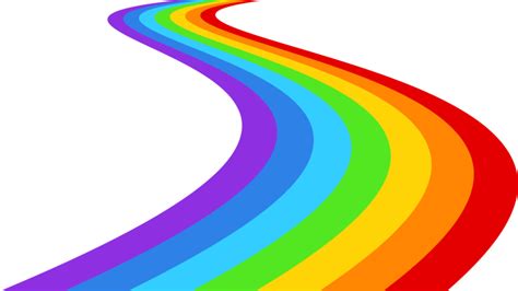 Download Rainbow Road Design Royalty Free Vector Graphic Png