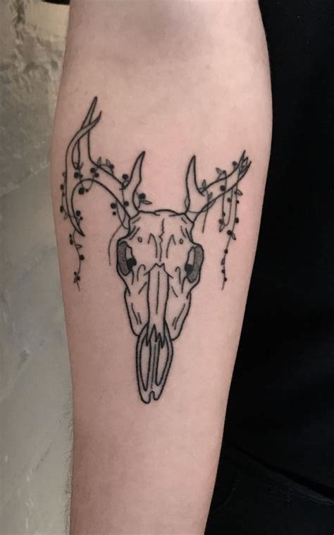 Broken Deer Skull Tattoo Get An Inkget An Ink