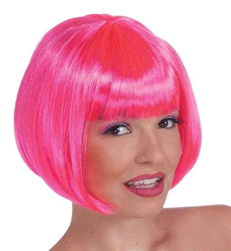 Hot Pink Colored Wigs Hot Pink Wig Clothing
