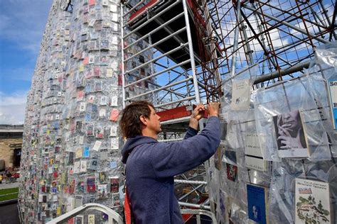 Art Installation Parthenon Of Books Built On Former Nazi Book Burning