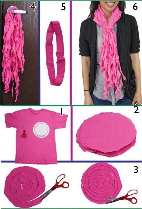 Trendy Ruffled Scarves Out Of Old T Shirts Diy Alldaychic Diy