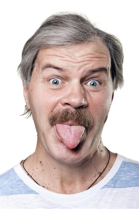 Funny Face Older Man Stock Image Image Of Nutty Bonkers 40212441