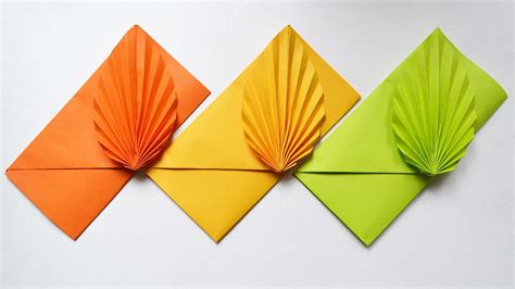 Colored Paper Envelope Easy Origami Tutorial Diy Rpapercraft