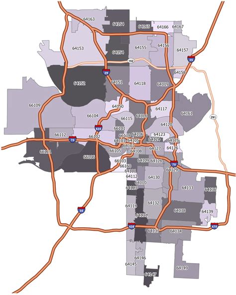 Kansas City Metro Zip Code Map Charis Augustina