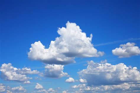 Sky With Fluffy Cumulus Clouds Hdr Stock Photo Image Of Backgrounds
