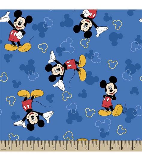 Disney Mickey Mouse Print Fabric Joann Disney Fabric Printing On