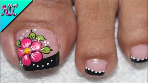 Maybe you would like to learn more about one of these? ♥DISEÑO DE UÑAS PARA PIES FLOR PRINCIPIANTES ¡MUY FÁCIL ...