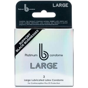 Platinum B Condoms Large CT