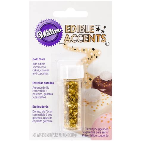 Edible Glitter 04oz Gold Stars Michaels