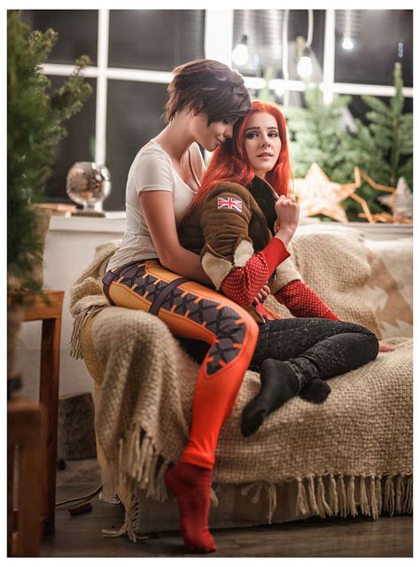 Tracer And Emily Cosplay Celebrates Romantic Overwatch Christmas
