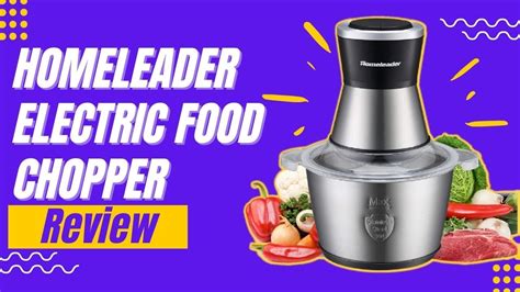 Homeleader Electric Food Chopper 8 Cup Food Processor Review Youtube