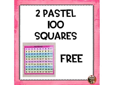 100 Squares Teaching Resources