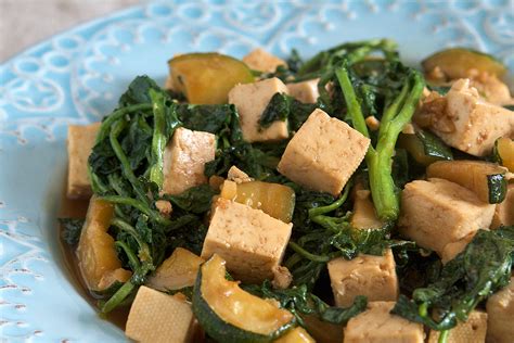 If you don't use pork belly, you'll want to increase the amount of oil you use in the pan to 2 tablespoons. Tofu, Watercress, and Zucchini Stir-fry Recipe by Diana ...