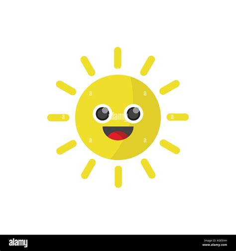 Happy Sunny Smile Stock Vector Image And Art Alamy