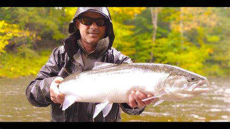 Salmon River Ny Steelhead Fly Fishing 10192018 Youtube