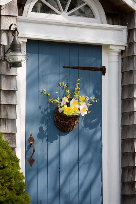 Front Door Makeovers In Coastal Blues Seas Your Day Painted Front