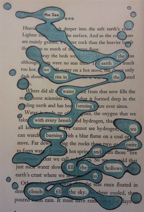Create a poem with a book page. | Poetry art, Found poetry, Altered
