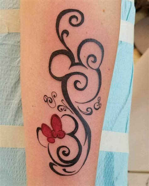 Mickey And Minnie Mouse Name Tattoos