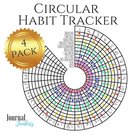 Habit Tracker Circle Printable Printable Word Searches