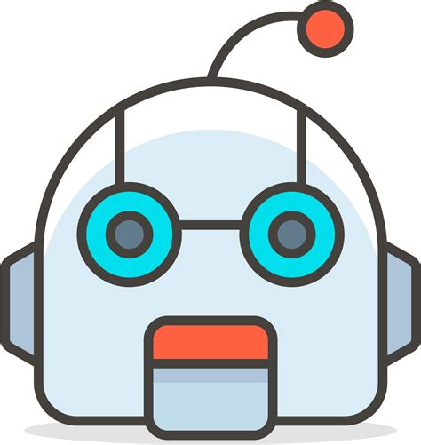 Download Hd Robot Face Emoji Robot Face Clip Art Transparent Png